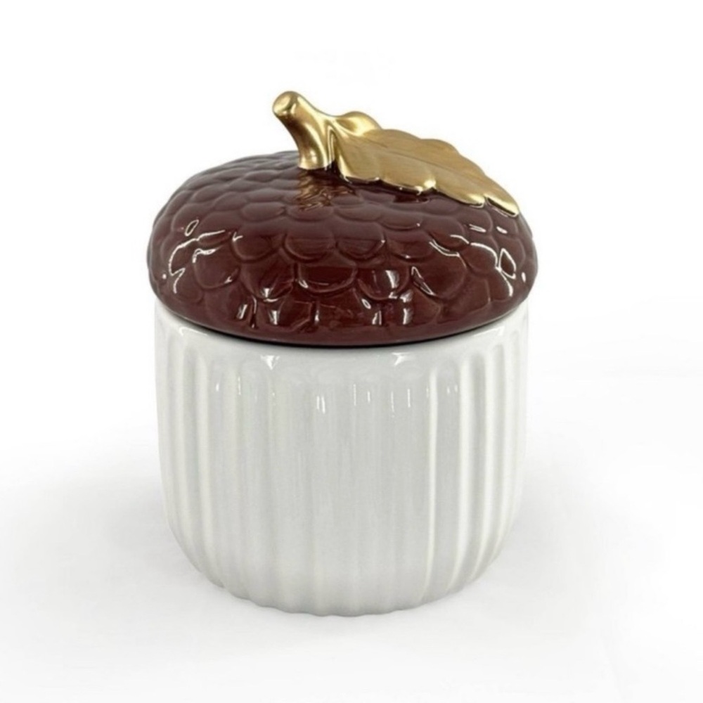NEW Target Bullseye Playground Fall 2025 Ceramic Canister Acorn shaped w/ Lid